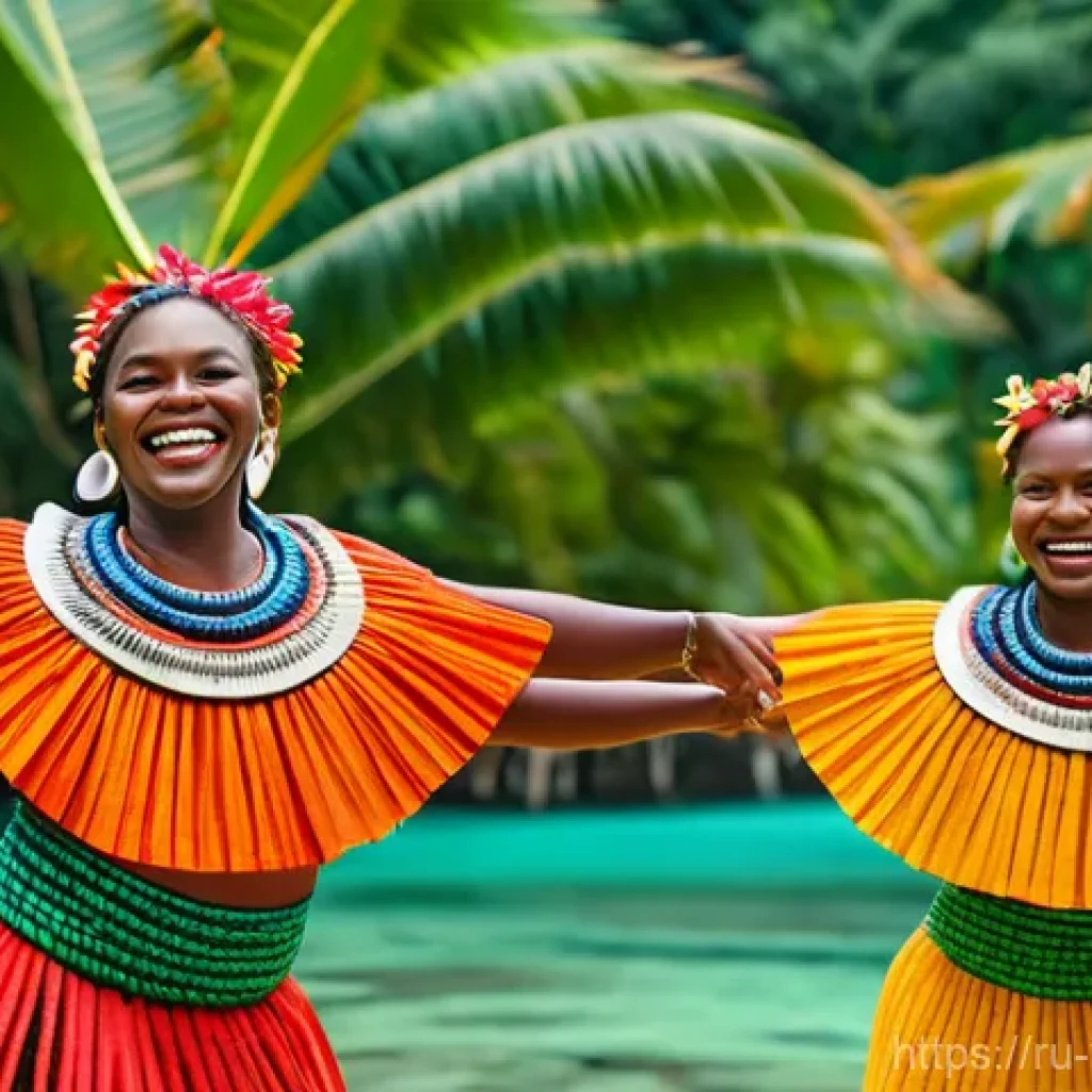 바누아투의 대표적인 민속춤 - Here are three detailed image generation prompts in English, inspired by the rich cultural tradition...