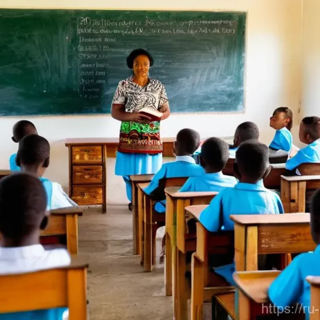 바누아투의 교육 시스템 - **Vanuatu Primary Classroom: A Multilingual Learning Environment**
    A vibrant, sunlit primary sch...