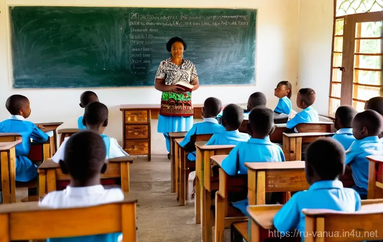 바누아투의 교육 시스템 - **Vanuatu Primary Classroom: A Multilingual Learning Environment**
    A vibrant, sunlit primary sch...
